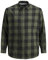 Jack & Jones Homme Jjegingham en Sergé L/S Ps Noos Chemise, Vert Olive, 6XL Grande taille EU