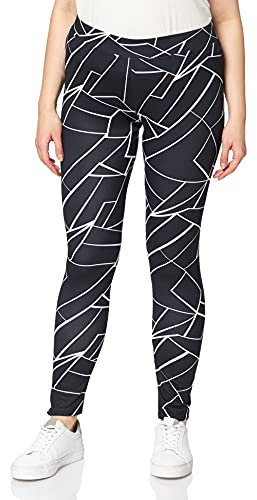 Urban Classics Ladies AOP Leggings, Geometric Black, S