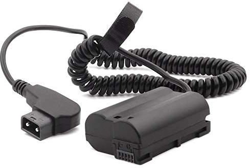 PATONA D-TAP Akku-Adapter Dummy Batterie kompatibel mit Nikon EN-EL15a EN-EL15b EN-EL15c D7000 D7100 D7200 D7500 D800 D810 D850 Z5 Z6 Z6II Z7 Z7II Z8 II III Koppler Netzteil Netzadapter