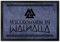 Willkommen in Walhalla Wikinger Fußmatte XL in 40x60 cm mit Runen und Knoten Motiven als Geschenk für echte Starke Nordmänner und Wikingerfans