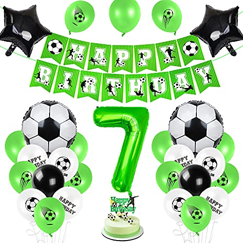 Fußball 7 Geburtstag Deko, Luftballon 7. Geburtstag Grün, 7 Ballon Fußball Deko, Geburtstagsdeko Jungen 7 Jahr, 7.Geburtstagsdeko Fußball, 7.Geburtstagsdeko Jungen, Ballon 7. Geburtstag