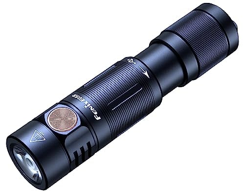 FENIX E05R - Mini llavero recargable con linterna LED | 400 lúmenes | 64 m | 30 horas máx. | Carga micro USB | 320 mAh | IP68