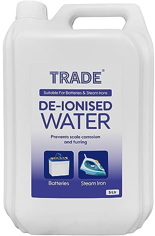 Morgan's Trade Deionised Water For Car Battery and Radiators- Ironing Water For Steam Iron- 5 Litre (Pack of 1)