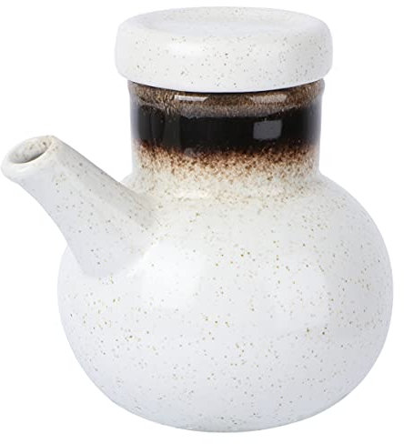 Angoily Ölflasche Keramik Keramische ?l- Soja- Sauce- Dispenser: 300Ml ? ?lspender- Flasche Japanischer Soja- Topf- Gewürzlagerung Kann Porzellan- Essig- Dispenser- Flasche