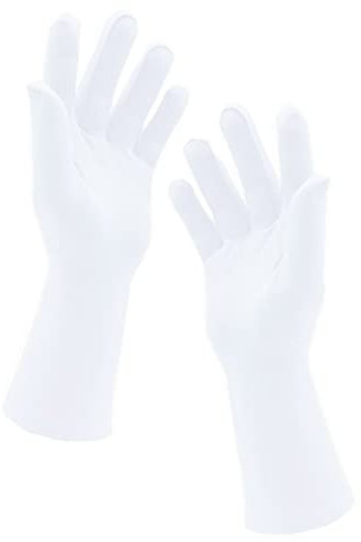 Chendvol Kurze Handschuhe für Herren und Damen, Handgelenklänge, dehnbar, Spandex, Kostüm, Bankett, Hochzeit, Party, kurze Handschuhe, Weiss/opulenter Garten, Standard