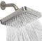SparkPod Fixed Shower Head - High Pressure Rain - Luxury Modern Look - Easy No-Tool Installation - Perfect Adjustable Replacement for Your Bathroom Shower Heads (15 cm Square, Elegant Brushed Nickel)
