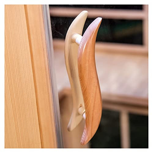amocane Manija de madera para puerta de sauna de 24 x 4 x 3,5 cm para sala de sauna o cualquier puerta, accesorios de sauna para sauna de barril de vapor infrarrojo con tornillos