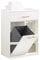 SoBuy BZR66-W Wäscheschrank mit ausklappbarem Wäschesack Badschrank Kommode fürs Bad Wäschesack mit 2 Schubladen und 2 Fächern Wäschesäcken Wäschetruhe Badmöbel weiß BHT ca: 66x95x37cm
