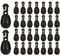 Seloobant 30 Pack Quick Change Bead Fishing Snaps Kit Fishing Connector Swivel Connector Clip for Hook links Fishing Line
