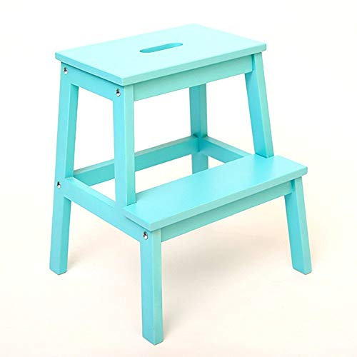 LEOSXA Taburete con peldaños de Madera, Escalera con peldaños Escalera con peldaños Escalera sólida con peldaños Escalera con peldaños para Adultos Taburete de Bar de 7 Colores Taburete p