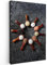MuchoWow© Bilder Klein 20x30 cm Mini Wohnzimmer Deko Modern Wandbild Kunstdruck auf Leinwand Bild über Bett Room Decor Geschenke Küche - Löffel - Kräuter - Gewürze - Lebensmittel - Industrial