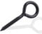 MOGADEE® Lot de 4 vis à œillets en acier inoxydable noir, œillets à visser M8 100 mm, vis à anneau, crochets pour crochets, crochets à vis, crochets à œillets, pour hamacs, auvents, fauteuils