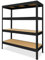 HEMMDAL Schwerlastregal Typ XL - Schwarz - 2.000 kg Tragkraft - HxBxT 177 x 180 x 60 cm - Steckregal mit 4 Böden - 500 kg Fachlast - Made in EU - stabiles Metallregal - Lagerregal - Werkstattregal