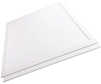 LUXULA 2x LED-Panel geeignet für Feuchträume, 62x62cm Deckenleuchte, Rasterleuchte, 40W, 4400 lm, 3000K (warmweiß), 110°, IP44