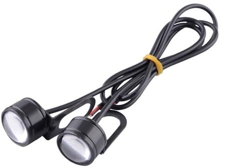 Feux Antibrouillard LED Moto Mini lumière LED pour Moto, Flash stroboscopique, œil d'aigle, feu de Jour, Phare antibrouillard, Accessoires de Moto, 2 pièces/Paire