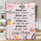 Wenosda Letters Fun Blanket, Geburtstagsgeschenke von Tochter Sohn Freunde für Frauen Mann weicher Plüsch kuschelige Wurfdecke zur Familie personalisierte Flanelldecken 150 * 130cm