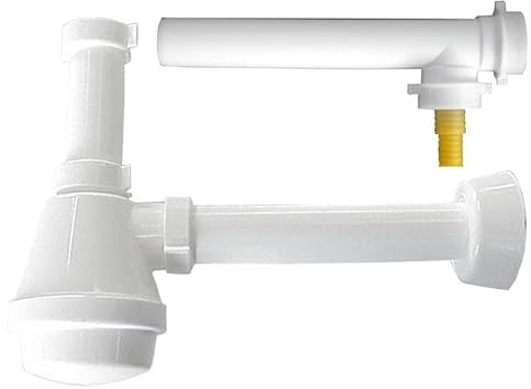 CG94 - Siphon plastique 1 Voie 1'1/2 c/raccord lave-linge universel