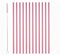 Stainless Steel Drinks Straws Reusable Metal Straws Pink 12 Straight with 1 Cleaning Brush