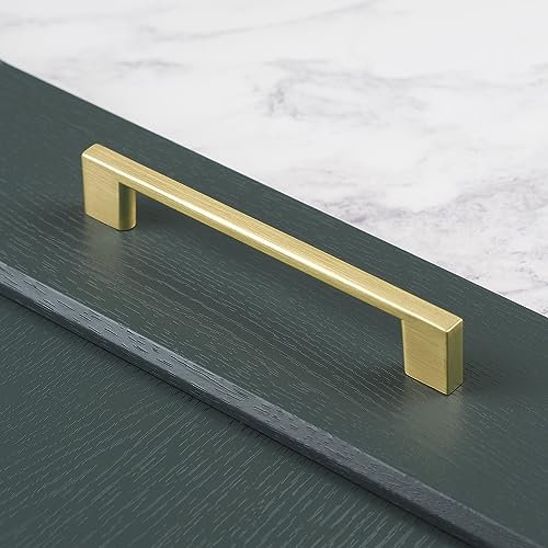320mm Brushed Brass Slim Pull Handle for Kitchen Cabinet Cupboard Door Drawer Pull Wardrobe Bedroom Bathroom Furniture Replacement