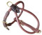 BARRY & LUCY® Hundegeschirr aus Leder - weiches Finish, verstellbares Hundegeschirr, Geschirr für große und kleine Hunde, viele Größen und Farben, klassisch und elegant, 10mm- 51/61cm Hellbraun