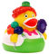 Clown ? Quietscheente - Badeente - ca. 8 cm gross