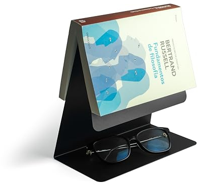 Riposo libri, organizer da scrivania, porta libri, diario di lettura, segnalibri, comodino, supporto per libri, vuoto-tasche, scaffale per libri, leggio per libri (nero)