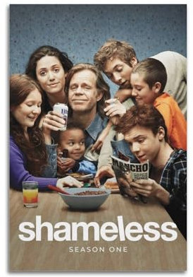 Szzmyo Poster der Shameless TV-Serie, dekoratives Gemälde, modernes ästhetisches Leinwandposter, Schlafzimmer-Kunst, Wohnzimmer, Dekoration, Poster, 20 x 30 cm, ungerahmter Stil