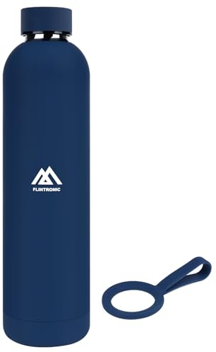 Flintronic Edelstahl Trinkflasche, 1000ML Thermosflasche, 24 Stunden Kalt/ 12 Stunden Warm, Doppelwandige Isolierflasche, Wasserflasche Auslaufsicher, für Schule, Fahrrad, Sport, Outdoor - BPA Frei