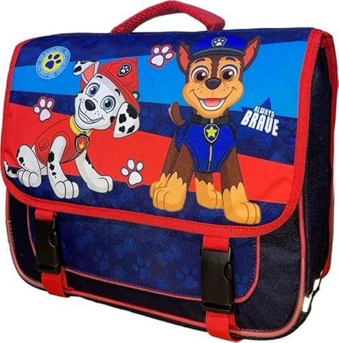 arlis Cartable Scolaire Licence - Qualité supérieure en 38 cm - Dimensions: Hauteur 33cm, largeur 38 cm, profondeur 14 cm - Cartable équipé de réflecteurs (Cartable Pat'Patrouille)