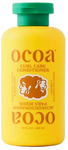 Beauty Curl Care Conditioner with Sunflower and Avocado Oil, Aloe Vera Moisturizes, Detangles and Restores Wavy, Curly, Dry and Damaged Hair, 240 ml