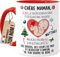 Cupdarling® Mug Future Maman Personnalisé - Chère Mamie Ce Noël Je Suis Encore Dans Le Ventre De Maman - Tasse Cadeau Noël - 330 mL Céramique - Rouge