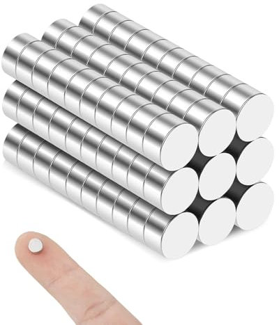 120 Stück Magnete Stark 6x3mm, Magnete Extra Stark Klein Magneten Kühlschrank Starke Magnet Rund Mini Magneten für Magnettafel, Whiteboard, Pinnwand, Büro