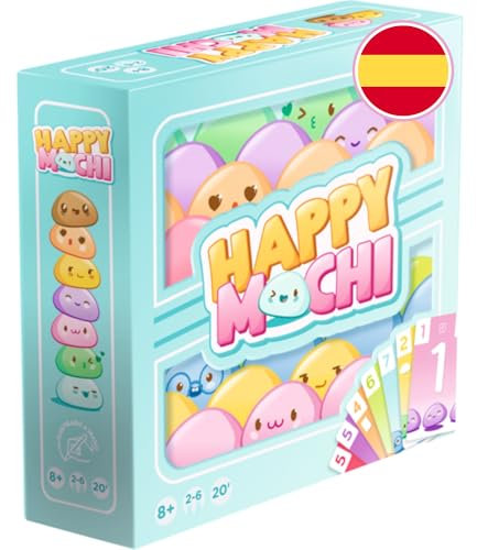 Zygomatic - Happy Mochi - Español - Juego de Cartas Mono para Jugar con Toda la Familia, Juego ilustrado a Mano con diseño Kawaii, a Partir de 8 años para 2 a 6 Jugadores, 20 Minutos