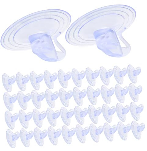 JEWEDECO 100 Stück Transparente Sonnenschutz Saugnapf Saugnäpfe Für Stoff, Kleine Saugnäpfe, Kunststoff Saugnapf, Saugnäpfe Für Glas, Saugnäpfe Für Badezimmer, Wand Saugnapfhalter