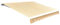 AUVYI Tissu de rechange pour store banne 3,5 x 2,5 m Orange et blanc - Protection solaire - Accessoire de store