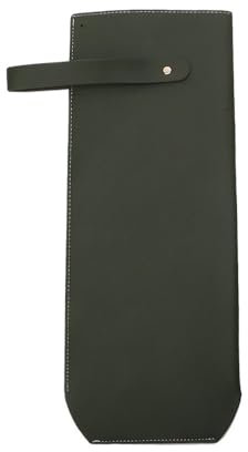 MOVDARL Bolsa de embalaje de vino de piel sintética falsa, elegante botella de vino, bolsa protectora con asa para suministros de fiesta, Verde-5 unidades, As pic