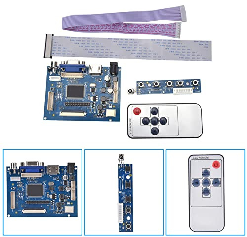 Yctze & VGA LCD Controller Board for AT070TN92/90/94-50Pin 800x480 Display with Remote Control & Mini Keyboard