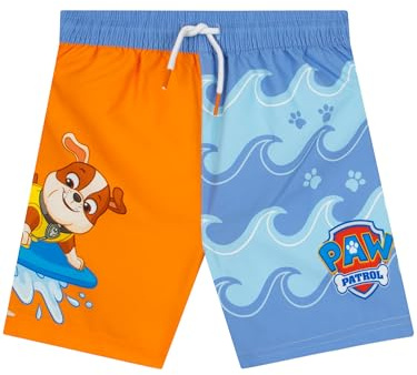 PAW PATROL Schwimmanzug Jungen, Chase, Marshall & Rubble Badehose für Jungen, Swim Shorts für Sommer, Strand & Pool