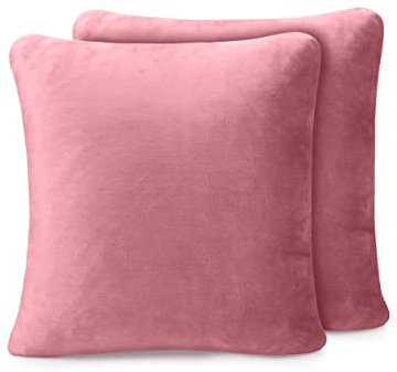 Amago - Kissenbezug 2er Set, Cashmere-Feeling, 50 x 50 cm - Altrosa