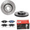 2 Bremsscheiben belüftet 322 mm + Bremsbeläge Vorne von Brembo Gelocht/innenbel (1420-54419) Bremsensatz Bremsanlage Bremsen-Kit,Bremsenset, Bremsscheiben, Bremsbeläge, Bremsen-Set, Beläge,