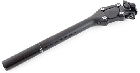 CONTEC Feder-Sattelstütze SP-060 Slim Parallelogramm, Ø 27,2 mm, 350 mm lang, Aluminium, Komfort für MTB & Citybike, Federung für Rücken-Entlastung, Schwarz