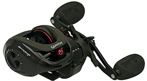 Quantum Unisex-Erwachsene SM101SPT.BX2 Smoke Baitcast-Angelrolle, schwarz, Size 100 Reel