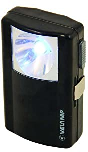VeLamp ID72LED Lampe de Poche LED métallique, 4,5V, Noire