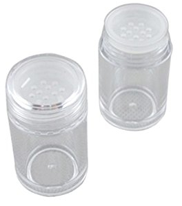 FSSTUD 8 STK Reise Klein Kosmetische Behälter Leer Puderdose mit sieb Puder Make Up Lose Container Transparent