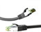 Goobay 66729 RJ45 Patchkabel mit CAT 8.1 S/FTP Rohkabel / RJ45 Stecker / 8K Gaming PS5 Playstation 5 / 2.000 MHz / OFC Netzwerkkabel / Schwarz / LAN Kabel 25m