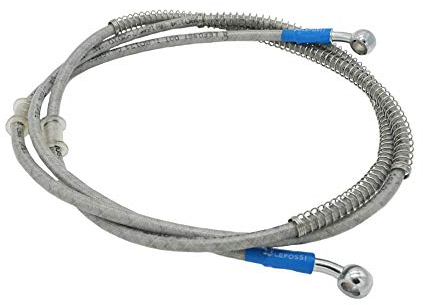 1400mm 140cm LE LEFOSSI UUniversal Motorrad Bremsschlauch Geflochtener Hydraulikstahl Stärken Bremskupplungsöl Schlauchleitung Fahren für Pit Dirt Bike Enduro Motocross Street Bikes Sport Bikes