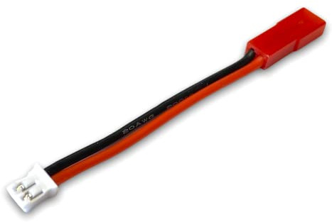 VUNIVERSUM 1x Lipo Akku Adapter JST Male Buchse auf 2.0 2PIN PH 2mm Micro JST Stecker für 1s Lipo Akku Adapterkabel MCX Modellbau