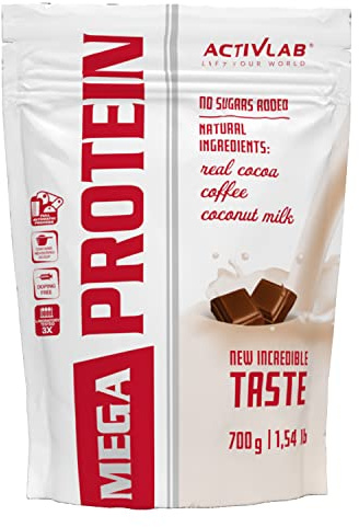Activlab Protein Pulver - Whey Protein Molkenprotein WPC - Kreatin Taurin - Muskelaufbau - 700 g Schokolade MegaProtein