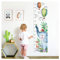 Little Deco Wandtattoo Kinderzimmer Junge Mädchen Messlatte | 150cm Elefant Vögel Luftballons | Wandaufkleber Tiere Kinder Wandsticker Aufkleber Dekoration DL372