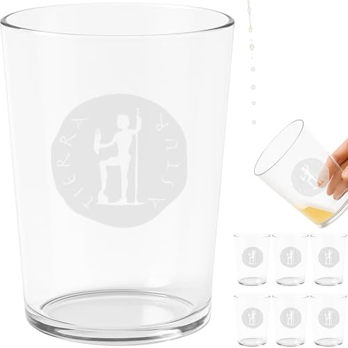 Tierra Astur Vasos de Sidra Asturiana de Cristal Pack 6